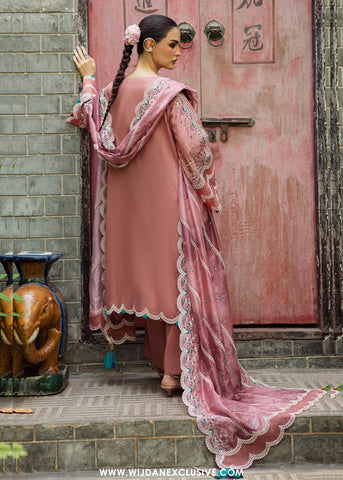 Lovella by Marjjan | Unstitched Embroidered Viscose Collection - 2025 MEV-47 A (PINK)