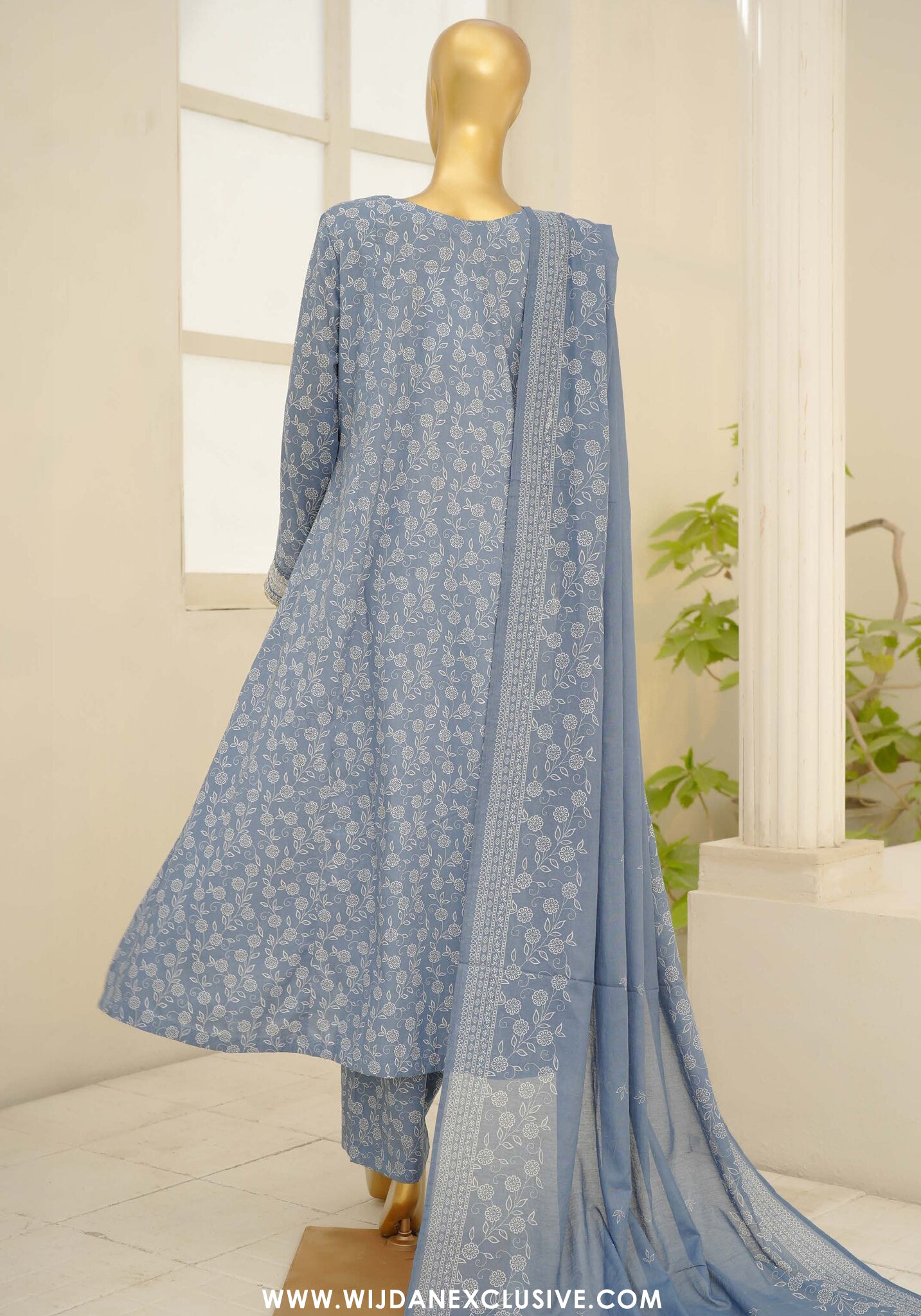 Bin Saeed Stitched Luxury Festive Embroidered Frock 3pc Collection - 2026 (D-01)