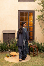 Layna by Guzel | Stitched Embroidered 3pc Vol-II Cotton Collection'26 (D-01)