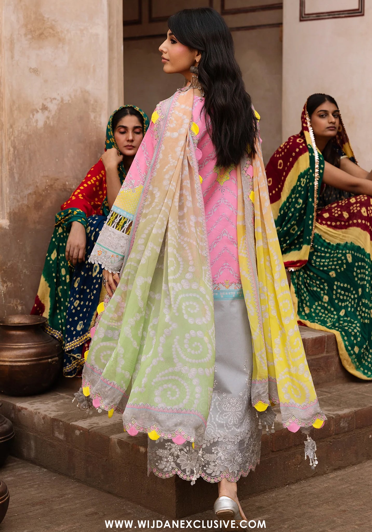 Charizma Chunri Unstitched Embroidered Lawn Vol-01 Collection - 2026 (CHN6-01)