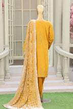 Royel Needleuork by HZ Textile | Unstitched Velevet Embroidered Collection'26 (D-01)