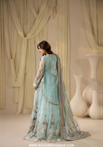 Areesha Unstitched Festive Formal Vol-23 Collection - 2026 (Aqua Crystal Dream)