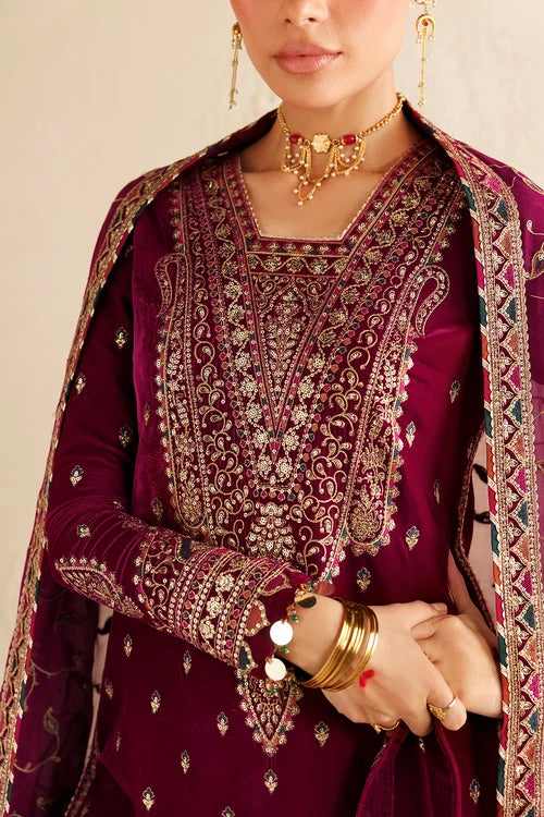 Chandni by Jazmin | Unstitched Embroidered Velvet Formal Collection - 2026 (D-12)