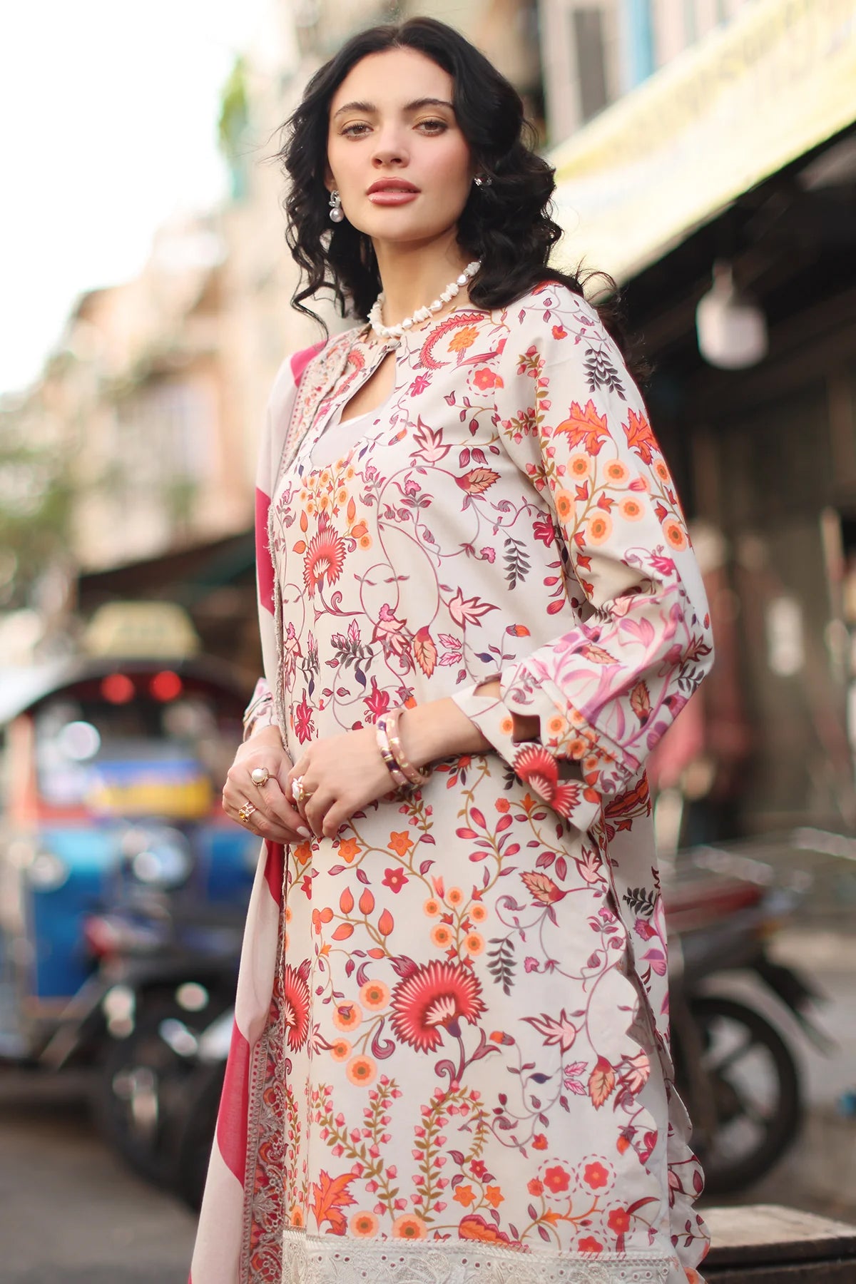 Charizma Signature Unstitched Embroidered Lawn Vol-01 Collection - 2026 (CS6-01)