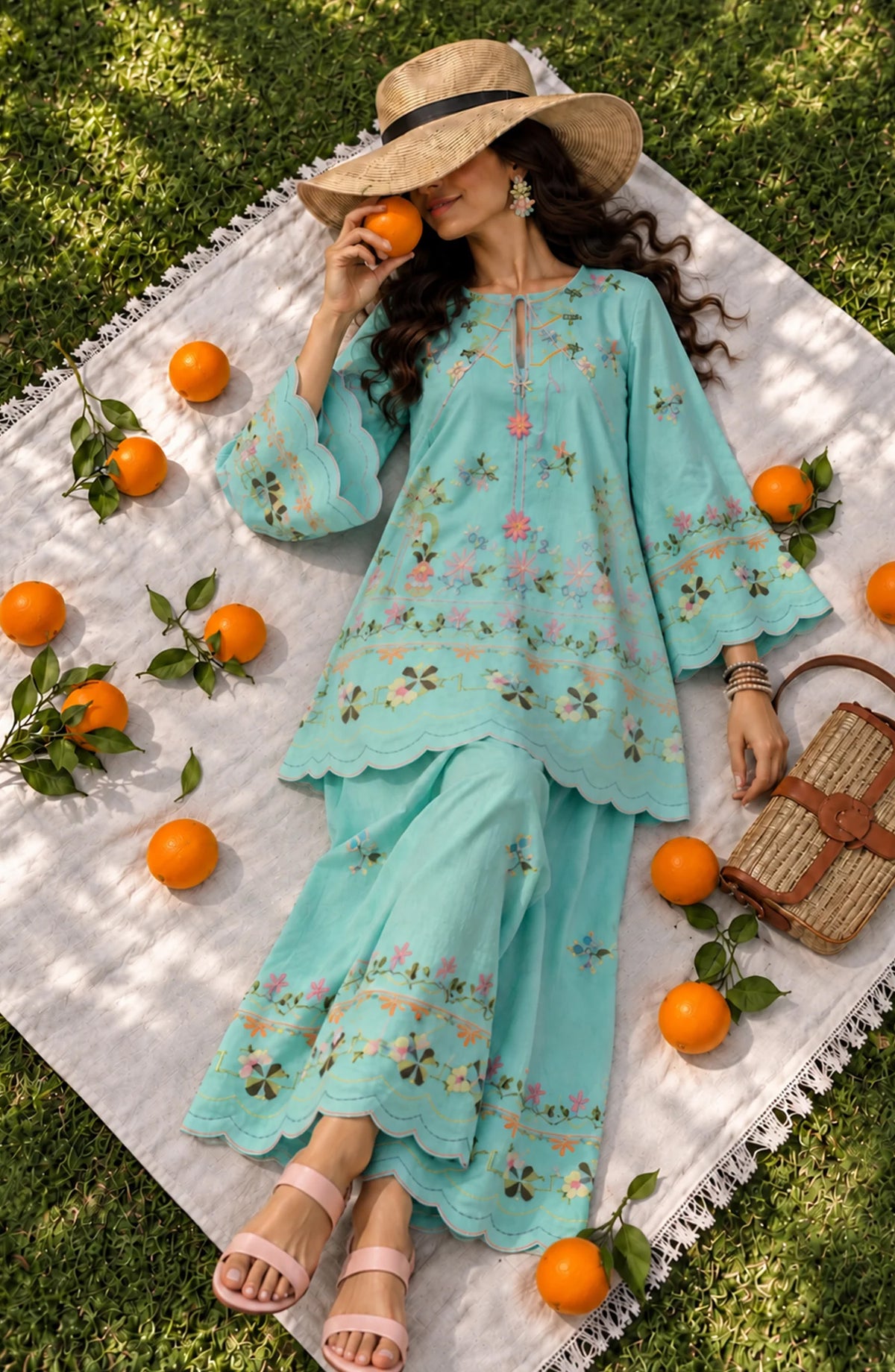 Fairy Meadows by Amna Khadija | Stitched Cotton Co-ord Set Collection - 2026 (D-01)