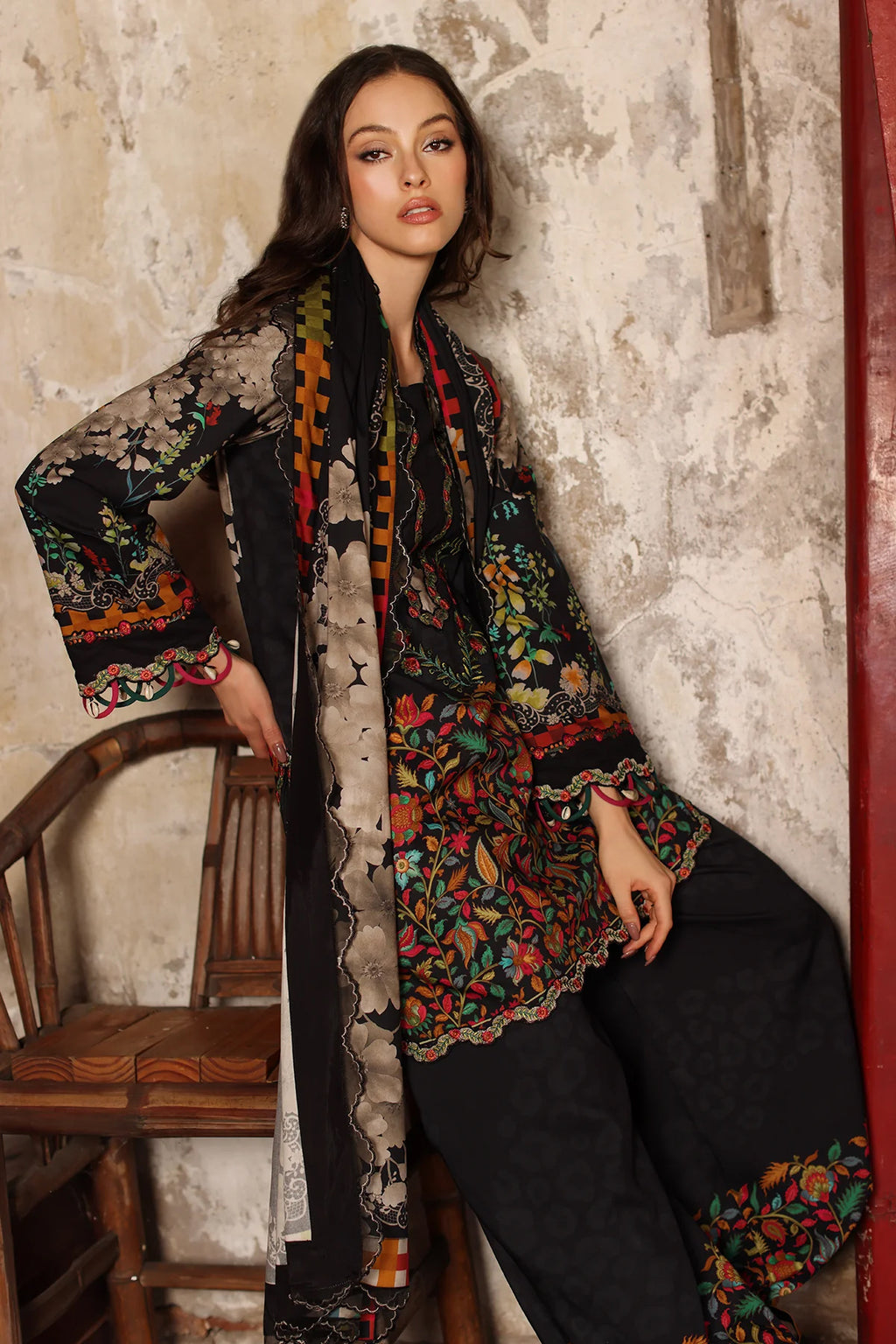 Combination by Charizma | Unstitched Embroidered Linen Collection - 2026 (CCW7-01)