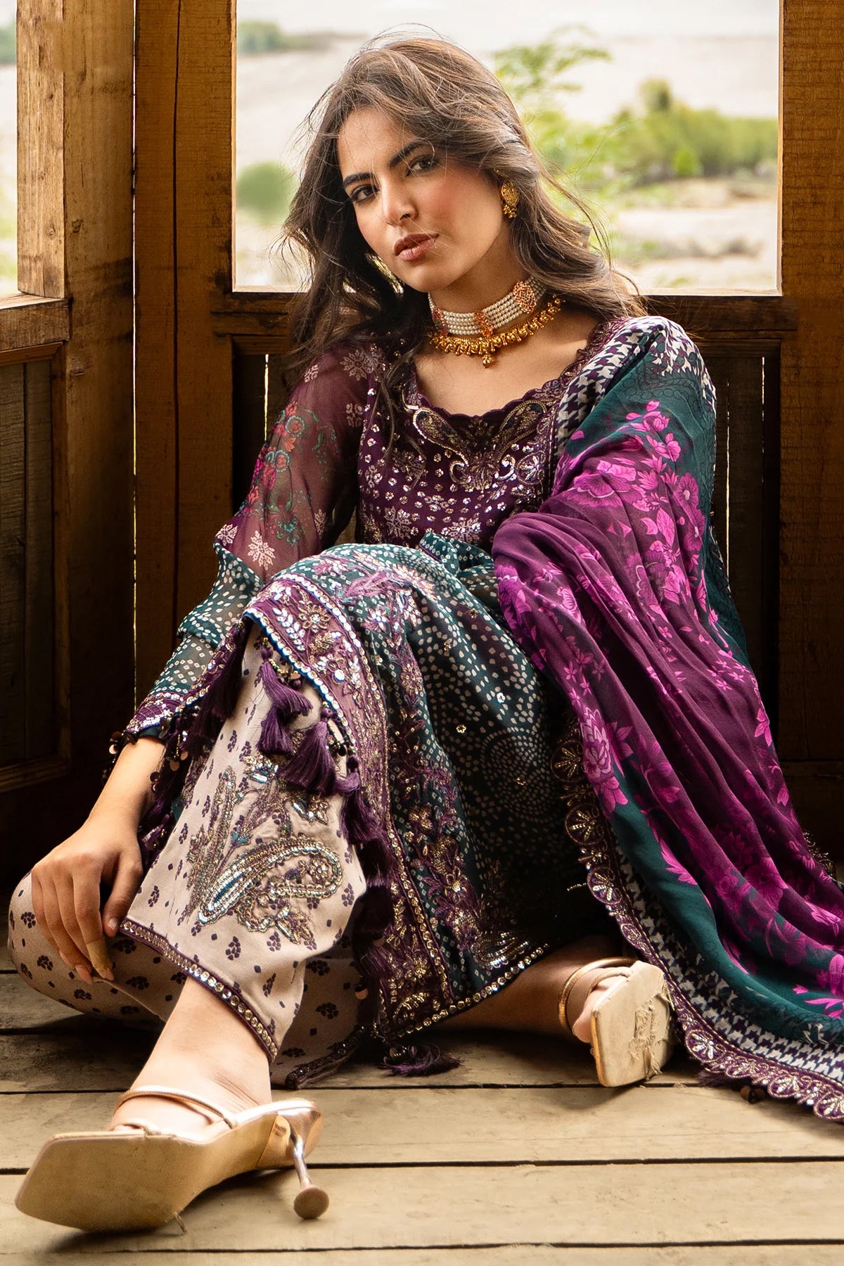 Vasal by Charizma | Unstitched Embroidered Luxury Formal Chiffon Collection'26 (VSLW6-12)