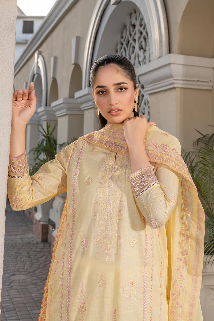 Marjjan Unstitched Embroidered Lawn Collection - 2026 (D-01)