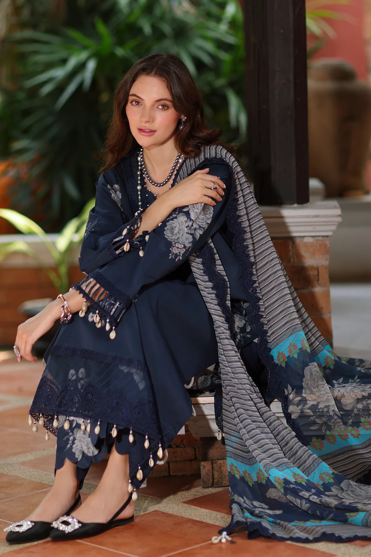 Reem by Charizma | Unstitched Embroidered Lawn Vol-01 Collection - 2026 (RM6- 05)