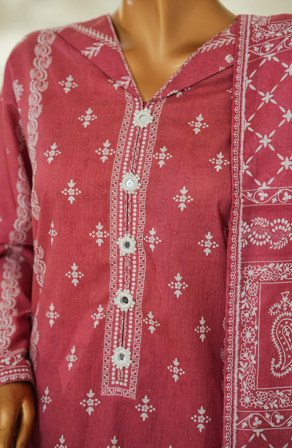 Bin Saeed Stitched Exclusive Printed Lawn Vol-VI Collection - 2026 (D-08)