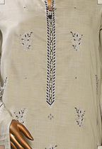 HZ Exclusive Unstitched Mid Summer Embroidered Slub Lawn EMC-25