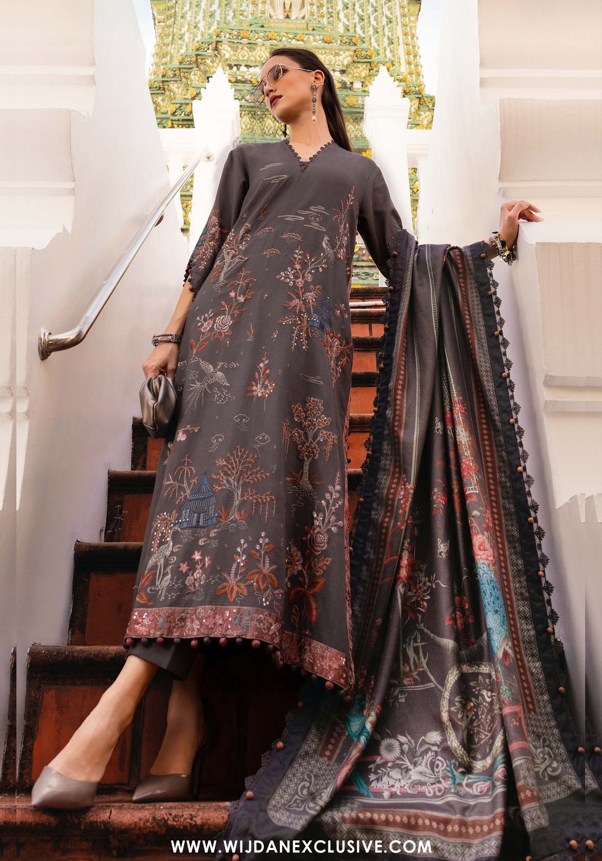 M.Prints | Unstitched Winter Shawl Edit - 2025 MPT-2801-B