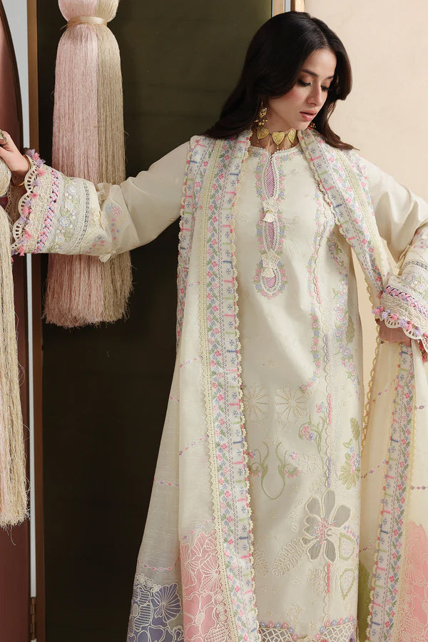 Qalamkar Unstitched Embroidered Festive Lawn Collection - 2026 (ELMA)