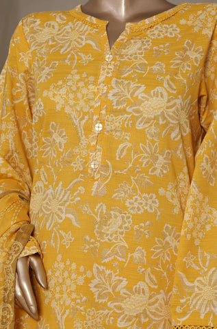 Sadabahar Stitched Printed Cotton Farshi Shalwar Collection - 2025 Vol-02 (Yellow)