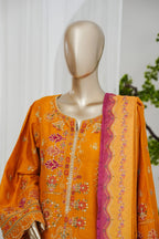 Bin Saeed Stitched 3pc Luxury Embroidered Jacquard Collection - 2026 (D-01)