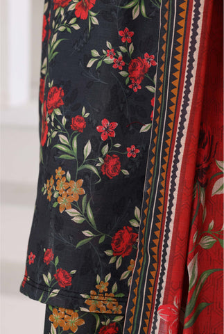 Sadabahar Stitched Printed Khaddar Vol-03 Collection - 2025 (DARK GREY)