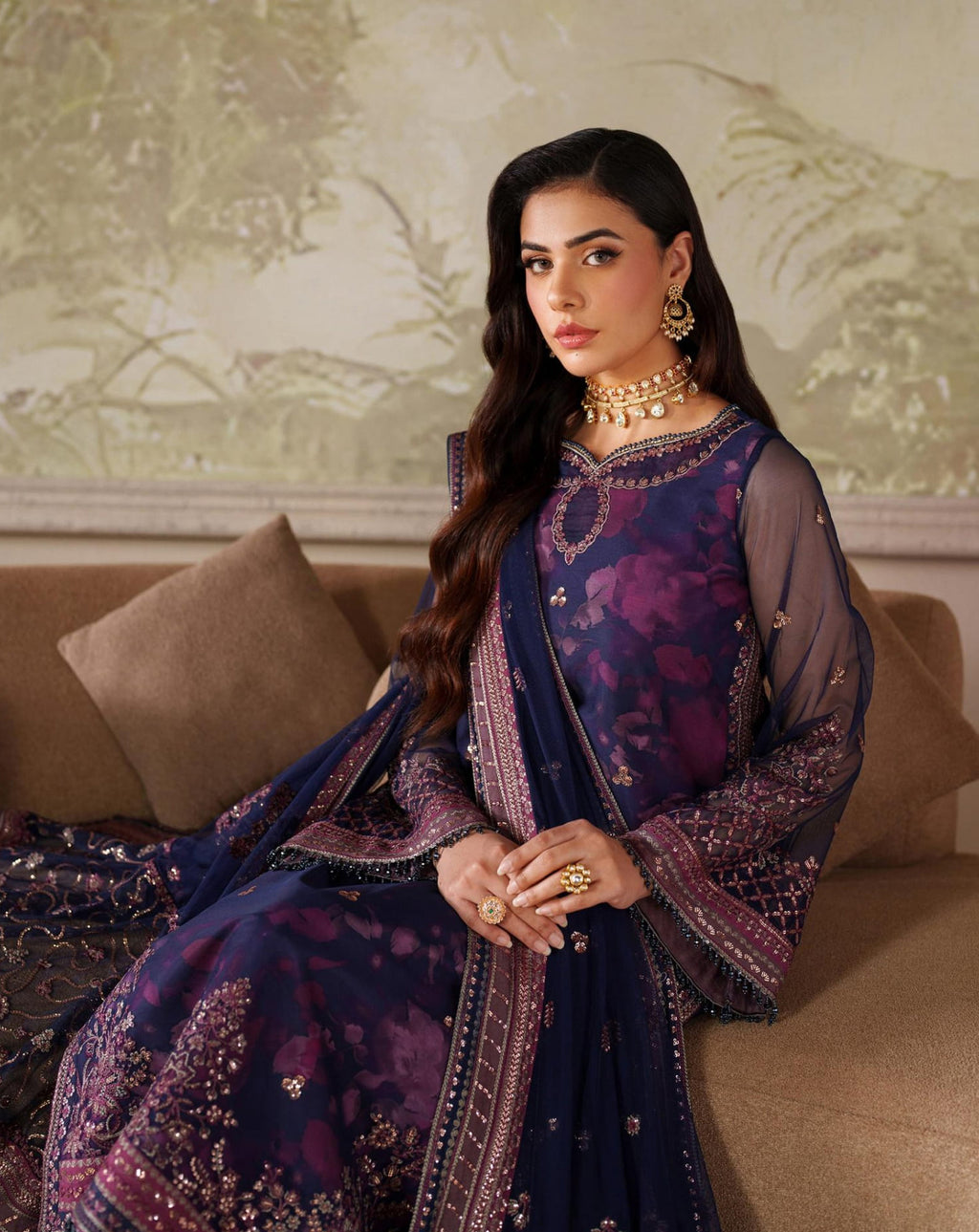Zarif Zaneera Unstitched Printed & Embroidered Formals Collection - 2025 (ASRA)