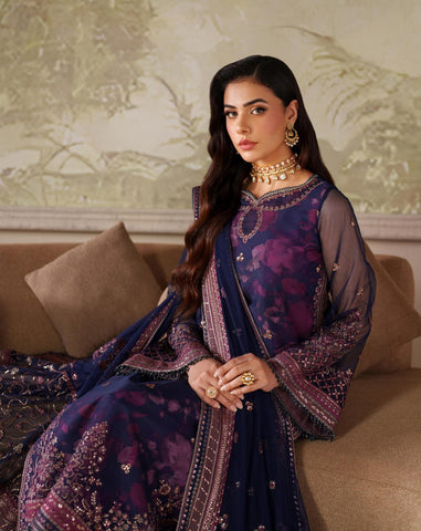Zarif Zaneera Unstitched Printed & Embroidered Formals Collection - 2025 (ASRA)