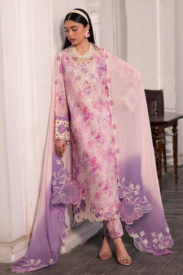Nureh Maya Unstitched Embroidered Printed Lawn Collection - 2026 (NS-165)