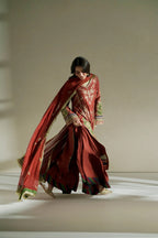 Vera Unstitched Embroidered Raw Silk Formal Edit'26 (ZAR RUST)