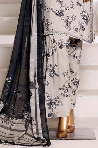 Malika by Sadabahar | Stitched Viscose Farshi Shalwar Vol-II Collection - 2025 (WHITE)