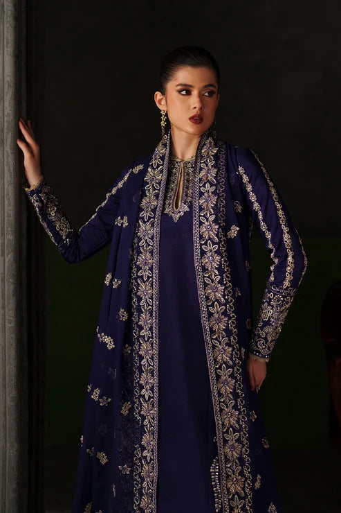 Verve by Emaan Adeel | Unstitched Embroidered Formal Silk Edit'26 (AZURE SAPPHIRE)
