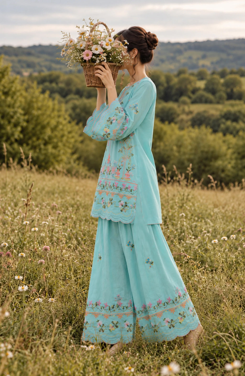 Fairy Meadows by Amna Khadija | Stitched Cotton Co-ord Set Collection - 2026 (D-01)