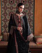 Nuvera by Mushq | Unstitched Embroidered Raw Silk Formal Collection'26 (CARMINE JEWEL)