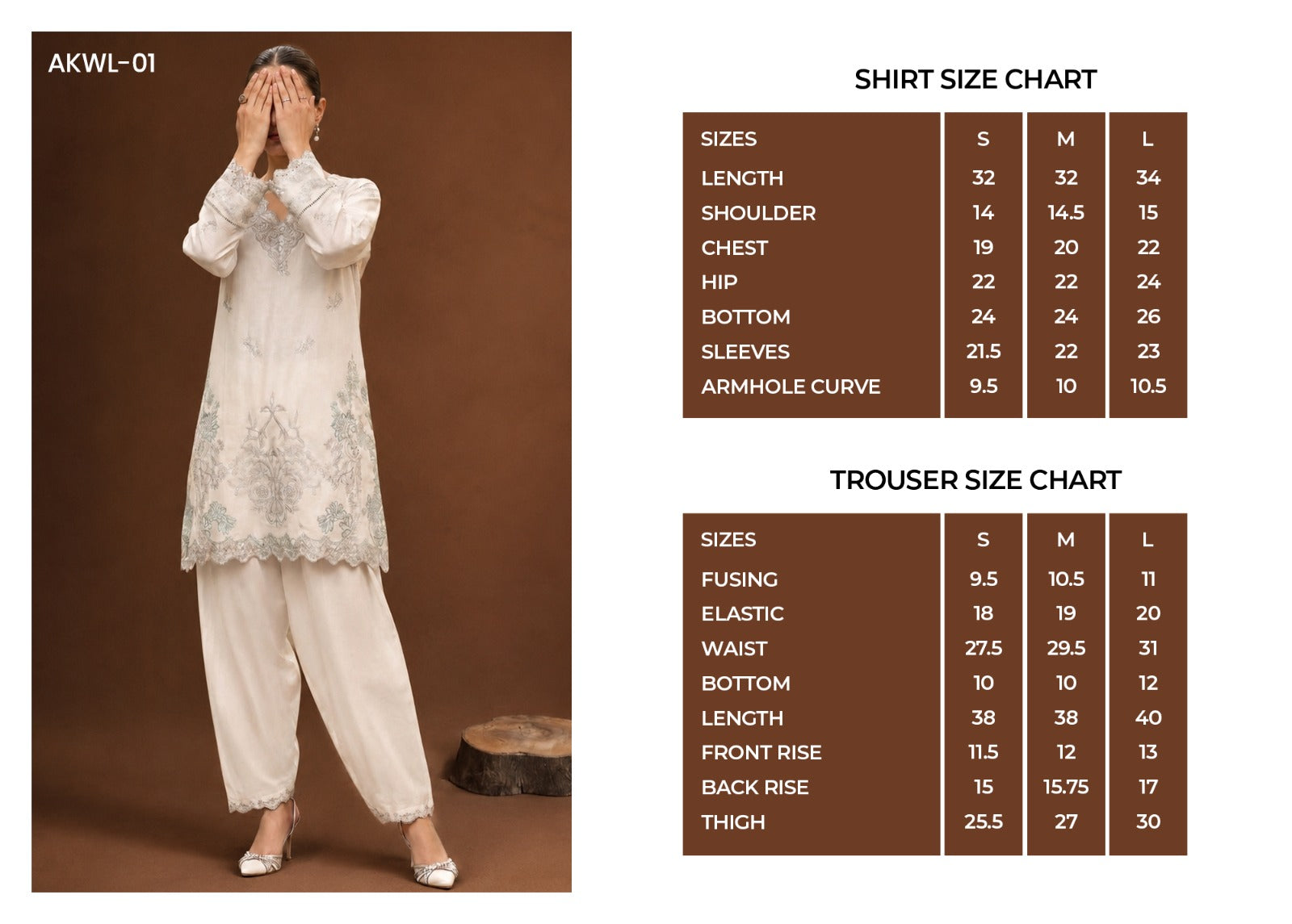 White Luxe by Amna Khadija | Stitched 2pc Embroidered Cotton Collection - 2026 (D-01)