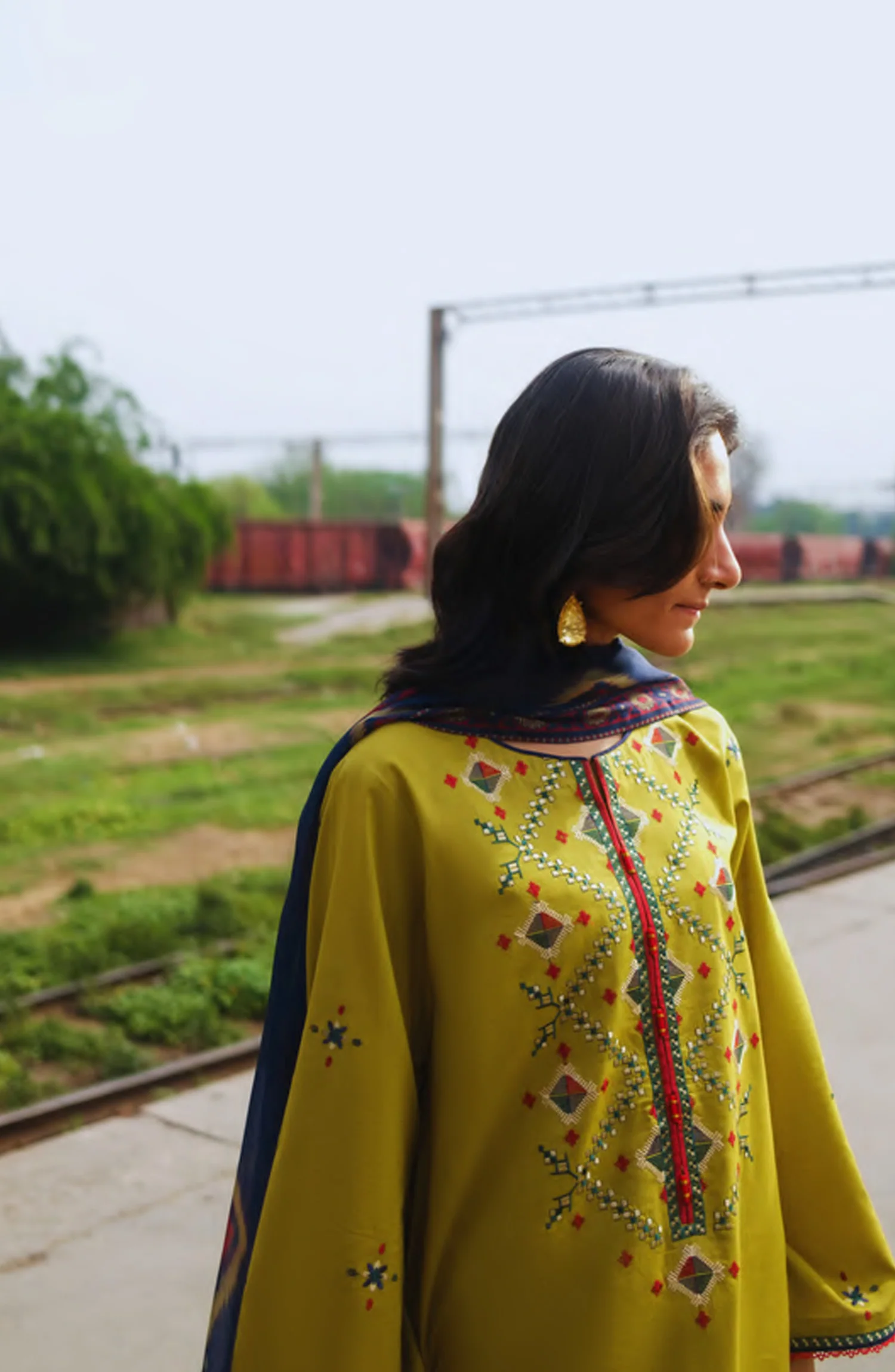 Safarnama by Casual Lite | Stitched Embroidered Lawn Collection - 2026 (D-01)