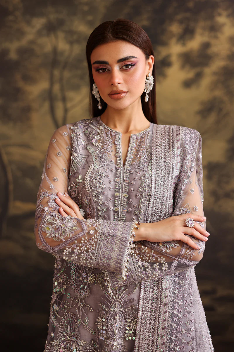 Baroque Unstitched Embroidered Chiffon Silk Collection - 2026 (UF-4379)