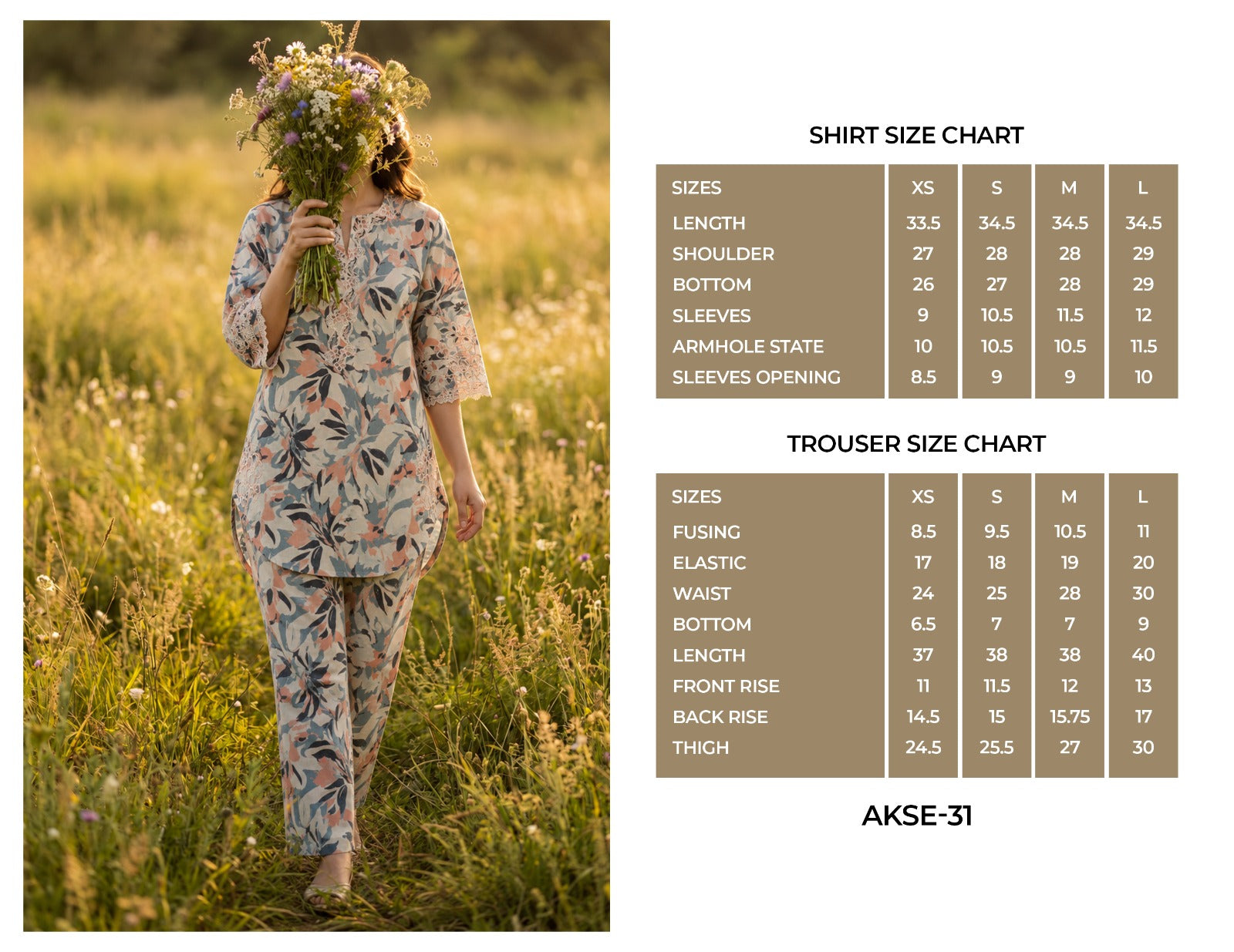 Summer Essentials by Amna khadija | 2pc Emb Co-ords Set Collection'26 (D-01)
