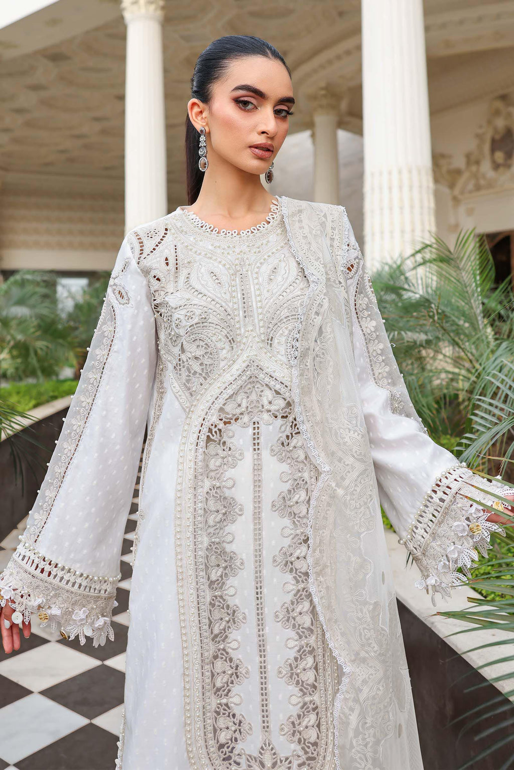 Maria.B Unstitched Embroidered Lawn Collection - 2026 (D-01)