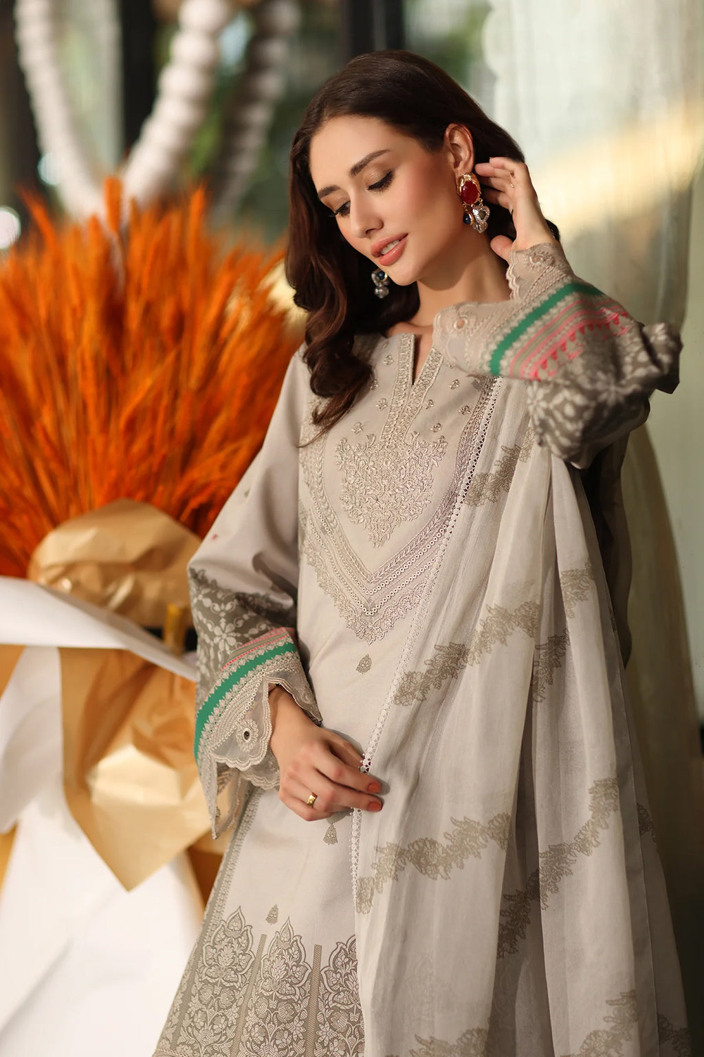 Infinity by Charizma | Unstitched Embroidered Lawn Collection - 2026 (IN6-01)