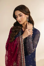 Meraki by Zarif | Unstitched Embroidered Chiffon Formal Collection - 2026 (SABLE)