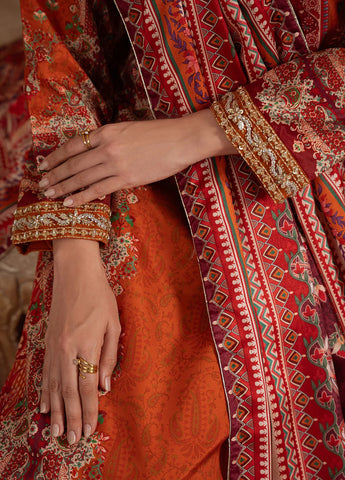 Velouré Unstitched Printed Silk Collection - 2025 by Gulaal (Rustic Regalia)