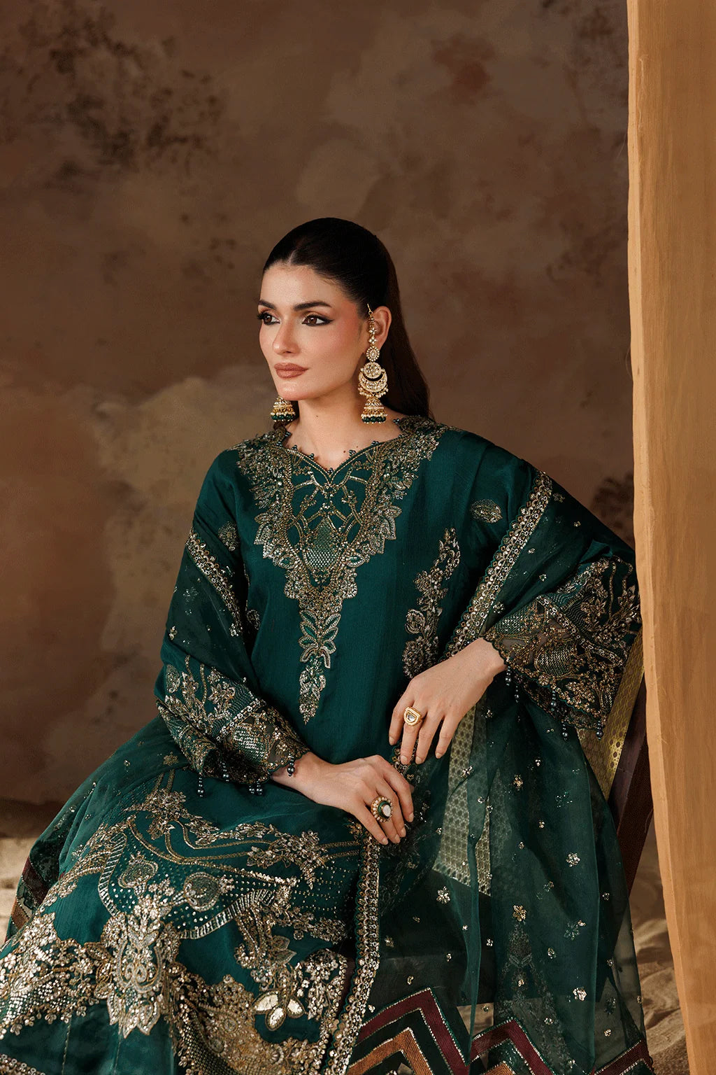 Shehnai by Ramsha | Unstitched Luxury Formal Raw Silk Collection'26 (SS-201)