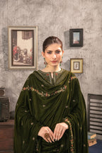 Yaadein by Tawakkal | Unstitched Fancy Heay Emb Velvet Collection - 2026 (D-5937)
