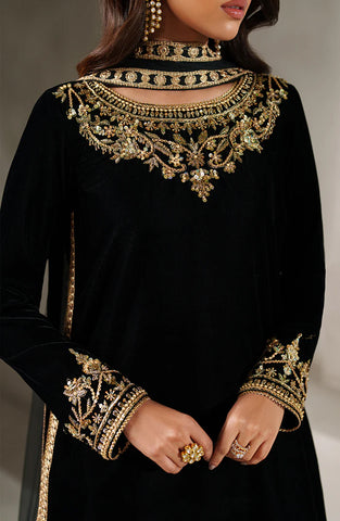 Zarif Unstitched Embroidered & Hand Embellished Velvet Collection - 2025 ZRF-V-01