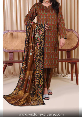 Designer Printed Cotton Lawn Collection'25 D-206