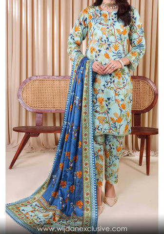 Designer Printed Cotton Lawn Collection'25 D-209