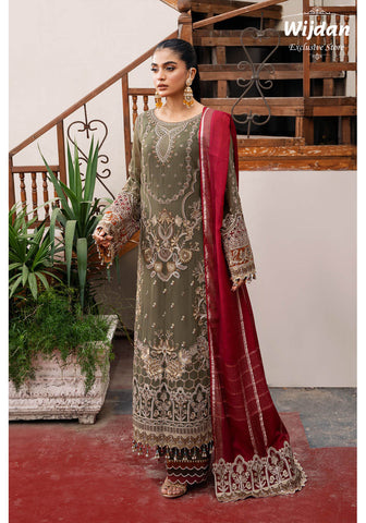 Sitarah Luxury Chiffon Collection'24 by Imrozia Serene I-214 Chaandni