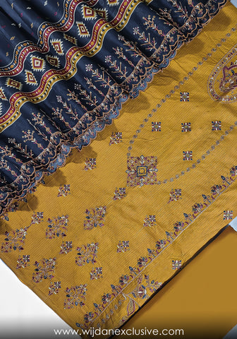 Bin Saeed Un-Stitched Printed Embroidered Lawn Collection'25 D-21