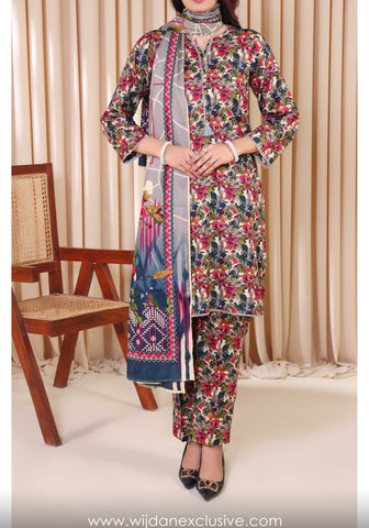 Designer Lawn 3PC Printed Collection D-225