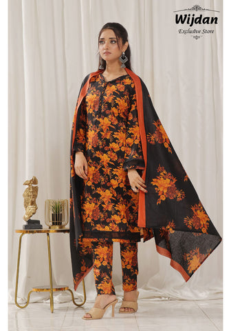 Designer Lawn 3PC Printed Collection D-22