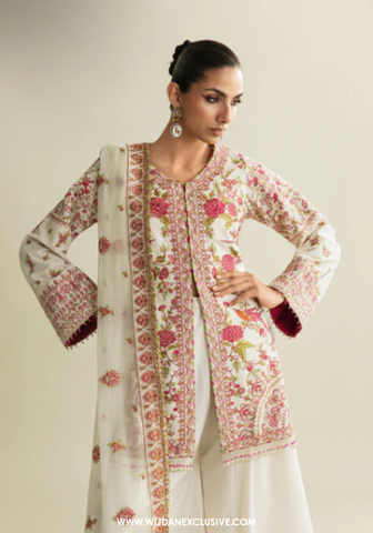 Makhmal Unstitched Embroidered Velvet Collection By Asim Jofa (D-06)