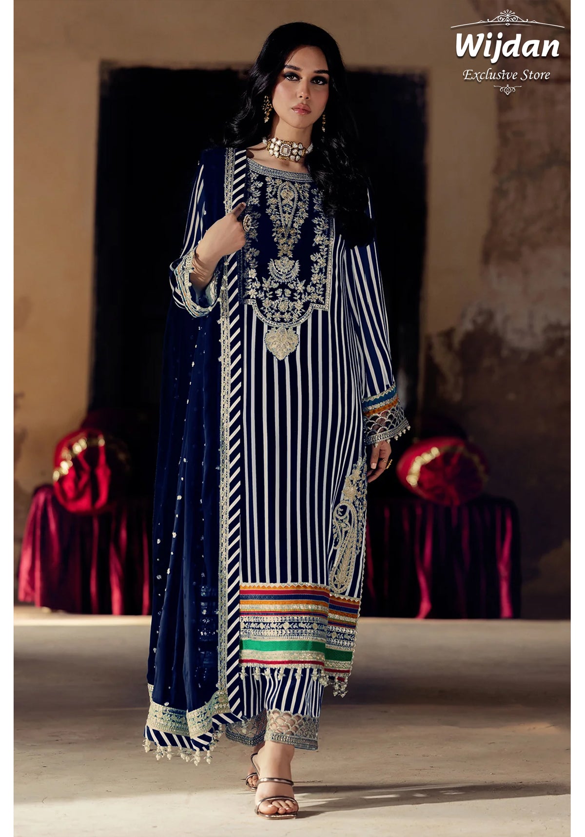 Vasal Luxury Chiffon Collection'25 Vol-03 by Charizma VSL5-24