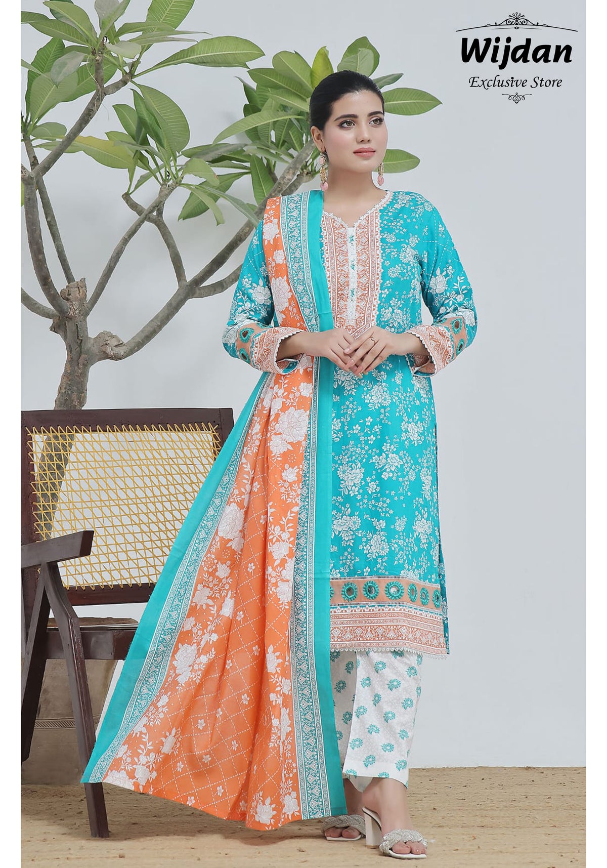 Designer Lawn 3PC Printed Collection D-160