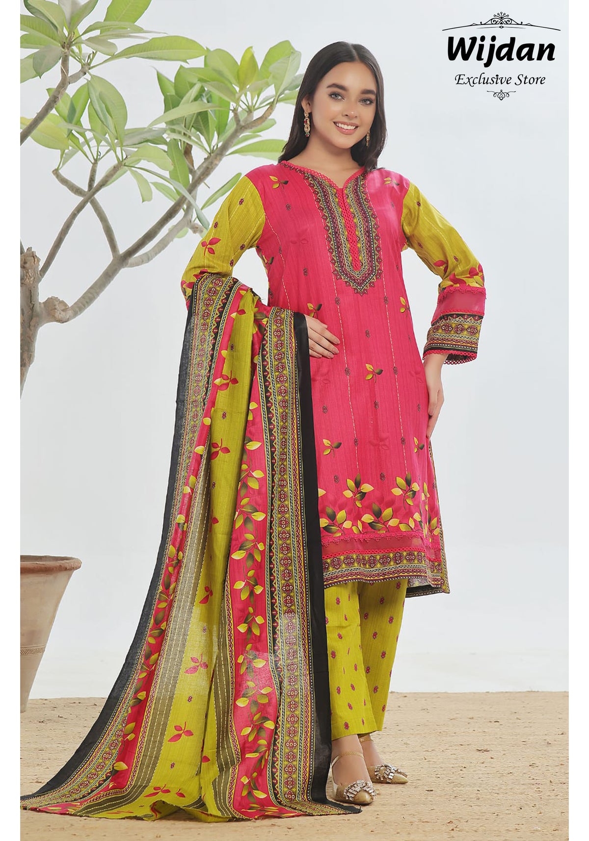 Designer Lawn 3PC Printed Collection D-26