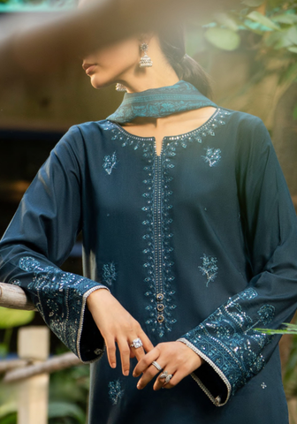 Rua by Casual Lite | Stitched Pre Fall Linen Drop-II Collection - 2025 (TEAL MIRAGE)